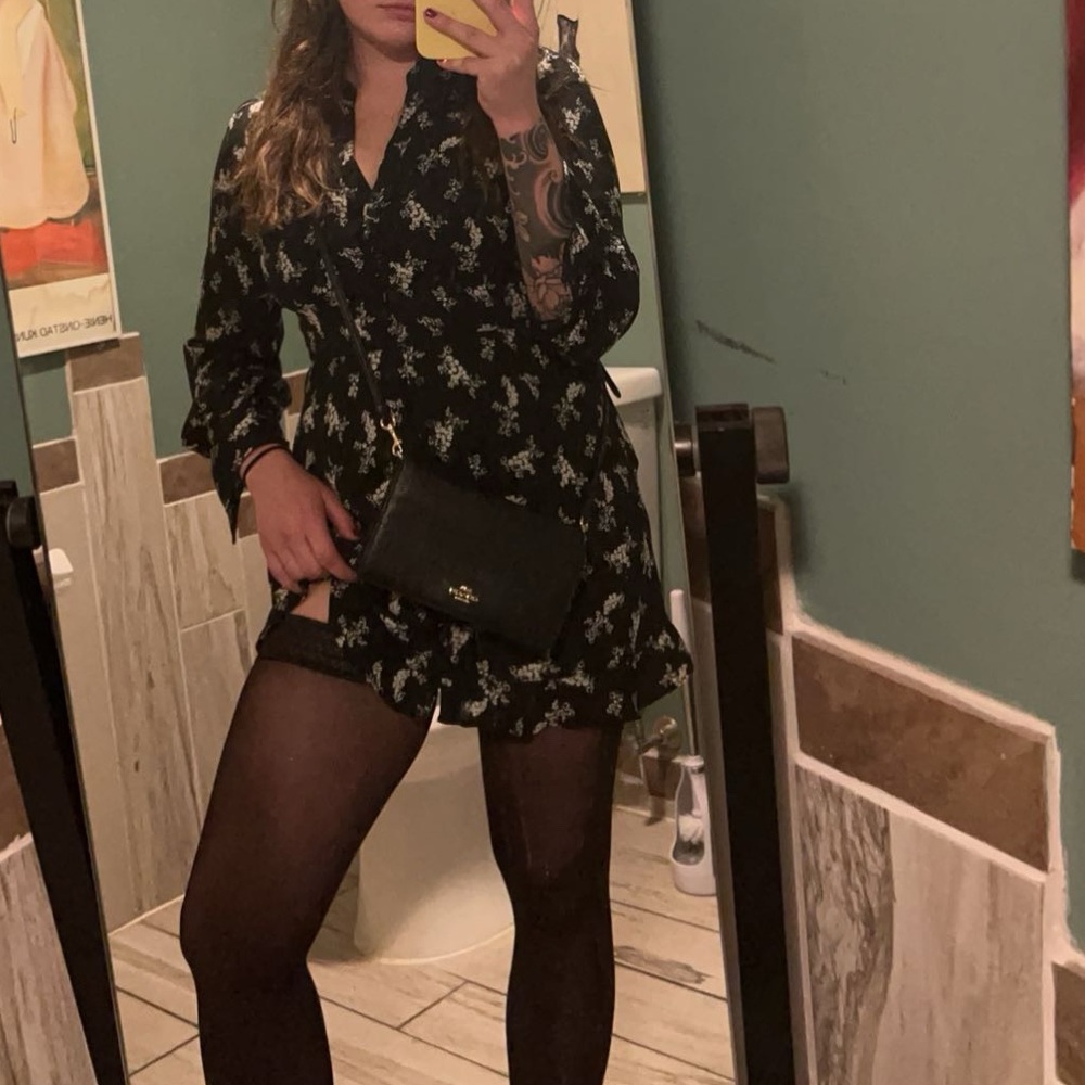 Button down long sleeve dress